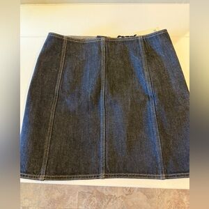 Banana Republic Dark/Black Denim Mini Skirt
